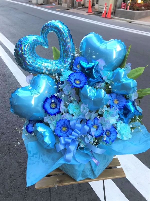 青い花でバルーン　44
