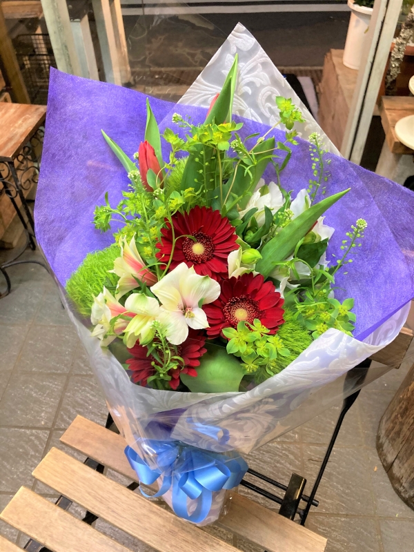 ご卒業式の花束　